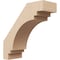 Ekena Millwork 5-inch W x 14-inch D x 14-inch H Pescadero Rough Cedar Woodgrain TimberThane Knee Brace, Primed BRCUR05X14X14PECRCPR - alternate 1
